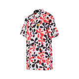 LoudMouth -Men's Short Sleeve Shirt Fire Coral White