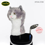 GRAY& WHITE CAT Golf Headcover