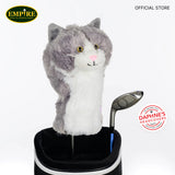 GRAY& WHITE CAT Golf Headcover