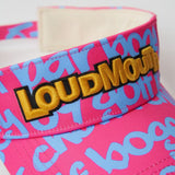 Loudmouth Unisex Sun Visor Big Words Neon