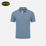FOOTJOY - SOLID PIQUE HIDDEN PLACKET STORM WHT AF POLO SHIRT