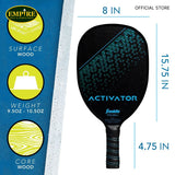 FRANKLIN Activator Wood Paddle - Blue-PICKLE RACKET
