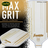 FRANKLIN Franklin Signature Pro Series 13mm - White/Gold-PICKLE RACKET