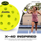FRANKLIN Quiet Pickleballs - Optic - 3 Pack Vellum-PICKLEBALLS