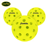 FRANKLIN Quiet Pickleballs - Optic - 3 Pack Vellum-PICKLEBALLS