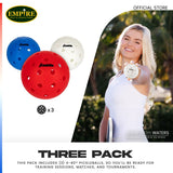 FRANKLIN X-40 Pickleball - RWB - 3 Pack Tube-PICKLEBALLS