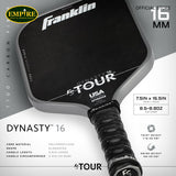FRANKLIN FS Tour Dynasty 16mm - Gray-PICKLE RACKET
