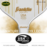 FRANKLIN Franklin Signature Pro Series 16mm - White/Gold-PICKLE RACKET