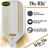 FRANKLIN Franklin Signature Pro Series 16mm - White/Gold-PICKLE RACKET