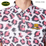 LM M S/S PINK LEOPARD SHIRT