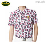 LM M S/S PINK LEOPARD SHIRT