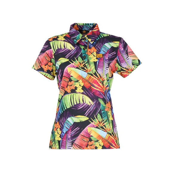 LoudMouth - Women's Short Sleeve Shirt Rainbow Jungle