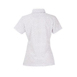 LoudMouth - Women's Dot Print Short Sleeve Shirt